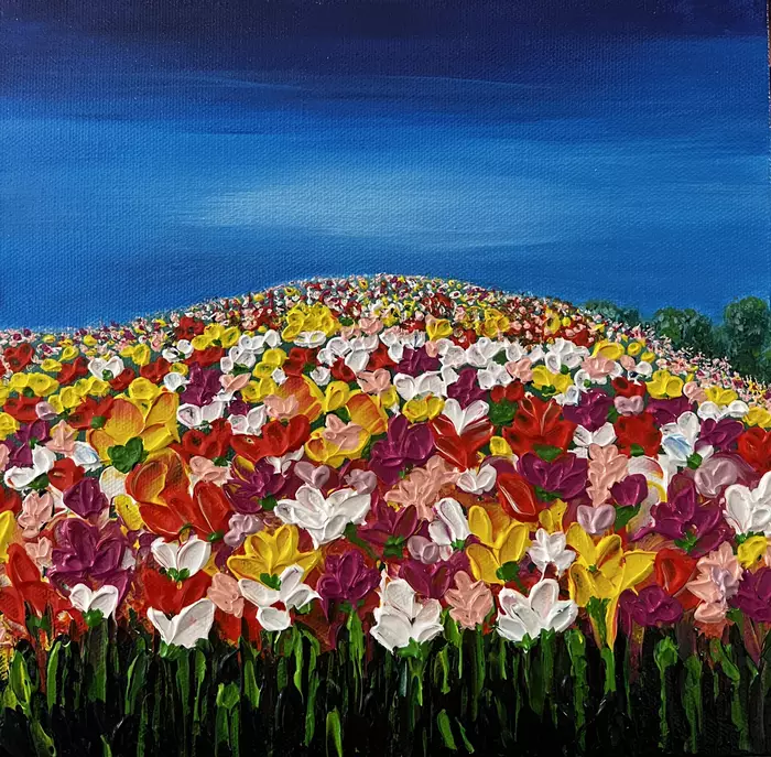 Field of Flowers | Series 1 | No. 4 by Maria Phillips