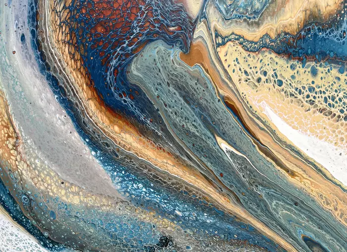 Elements of Water - Extra Large Abstract Original by Angela Roskell