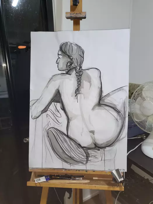 Female life model 1 by Olivia Magnusson
