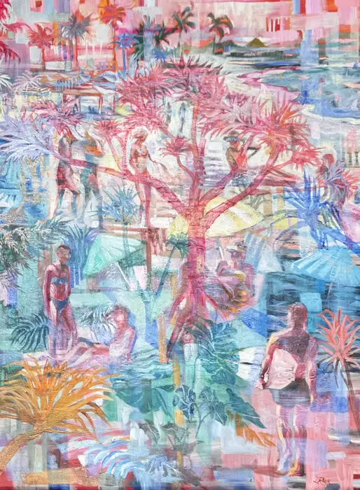 Beach Montage by Lisa Rink
