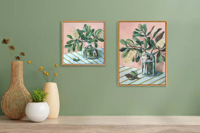 Banksia on Blush by Emily Roser