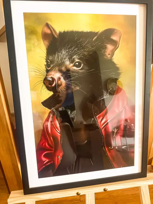 RED DEVIL - PRINT FRAMED BY ARTIST Ed. 1 of 100 by Gordon Simmonds