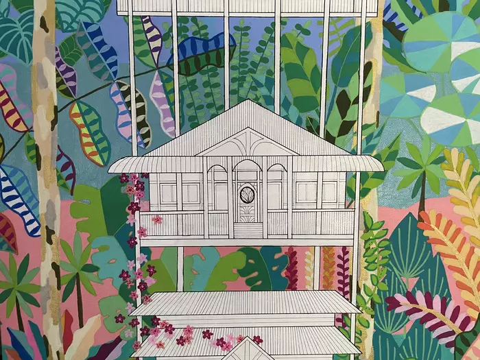 Botanical tower by Amy Ruth
