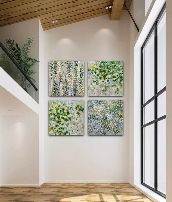 Canopy of Light - Extra Large Polyptych/ Set of Four Paintings ...
