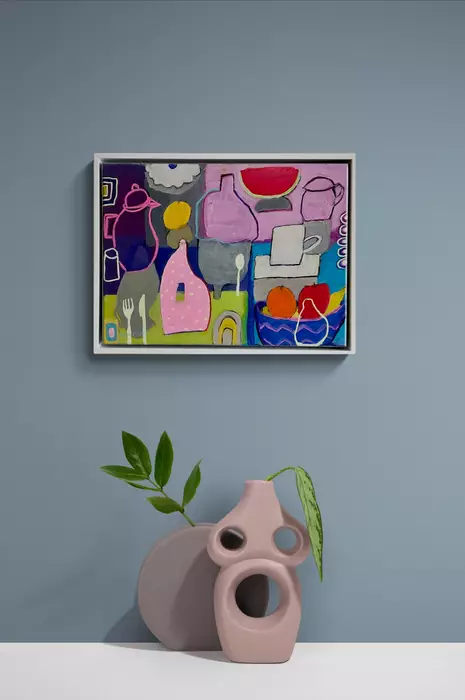 STILL LIFE JUMBLE by Rose Basile (Rose Basile Art)