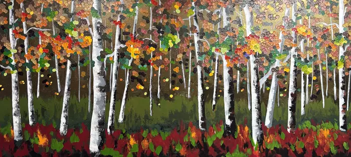 Mosaic Birch Line by Tom Roso