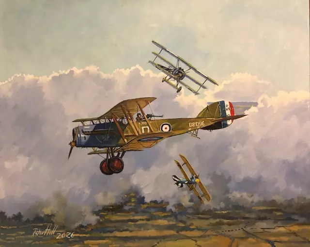 Bristol F2B France 1918 by Peter Hill