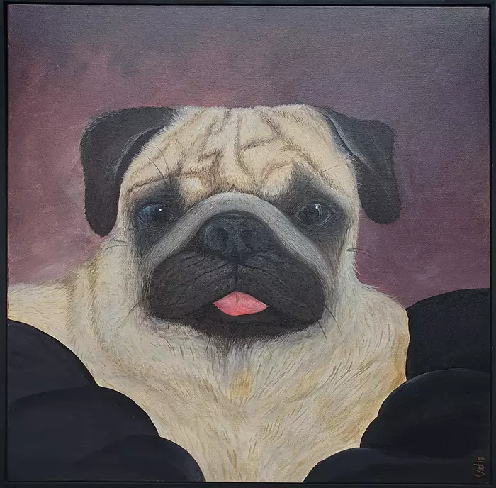 Buddy the Pug by NATALIE KINGCOTT